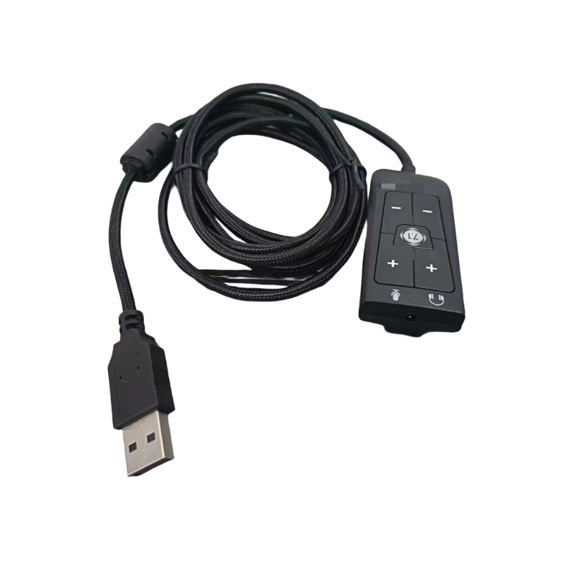 Usb Sound Card External - M17B USB Adaptörü Harici Ses Kartı