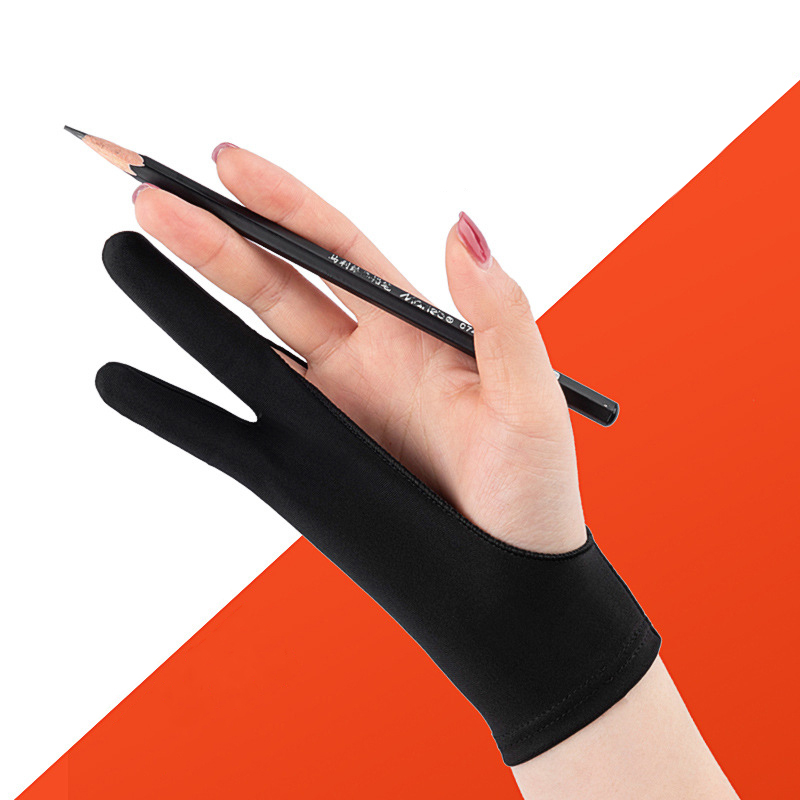 Digital Drawing Tablet - Anti-dokunmatik iki parmak el boyama eldiven