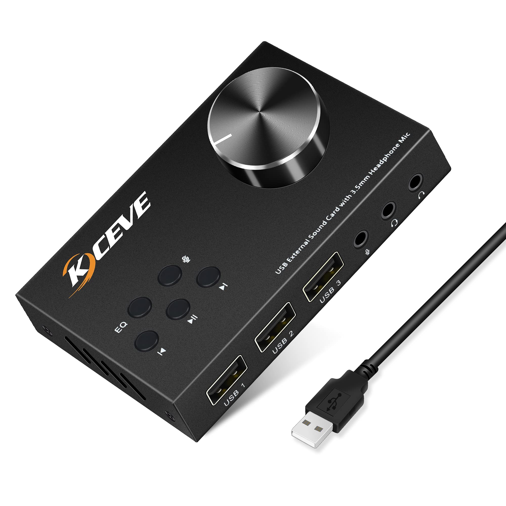 Usb Sound Card External - Ses kontrolü ile harici ses kartı,