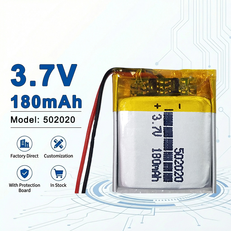 Electronics And Gadgets With I - 502020 3.7V 180mAh Şarj Edilebilir Lityum