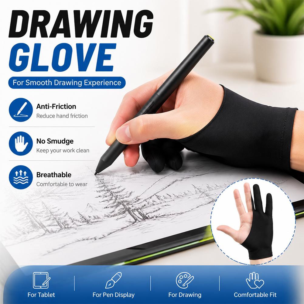 Digital Drawing Tablet - Çizim Eldiveni Anti Dokunmatik Ekran Sanatçı