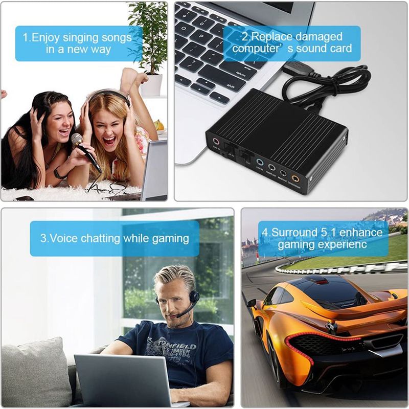 AA19 USB Optik Ses Kartı 6 Kan - Usb Sound Card External incelemesi ve fiyatı
