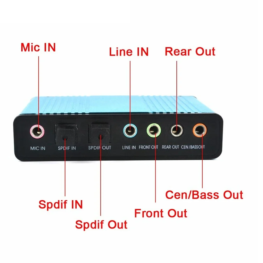 USB 2.0 Ses Kartı 6 Kanal 5.1  - Usb Sound Card External incelemesi ve fiyatı
